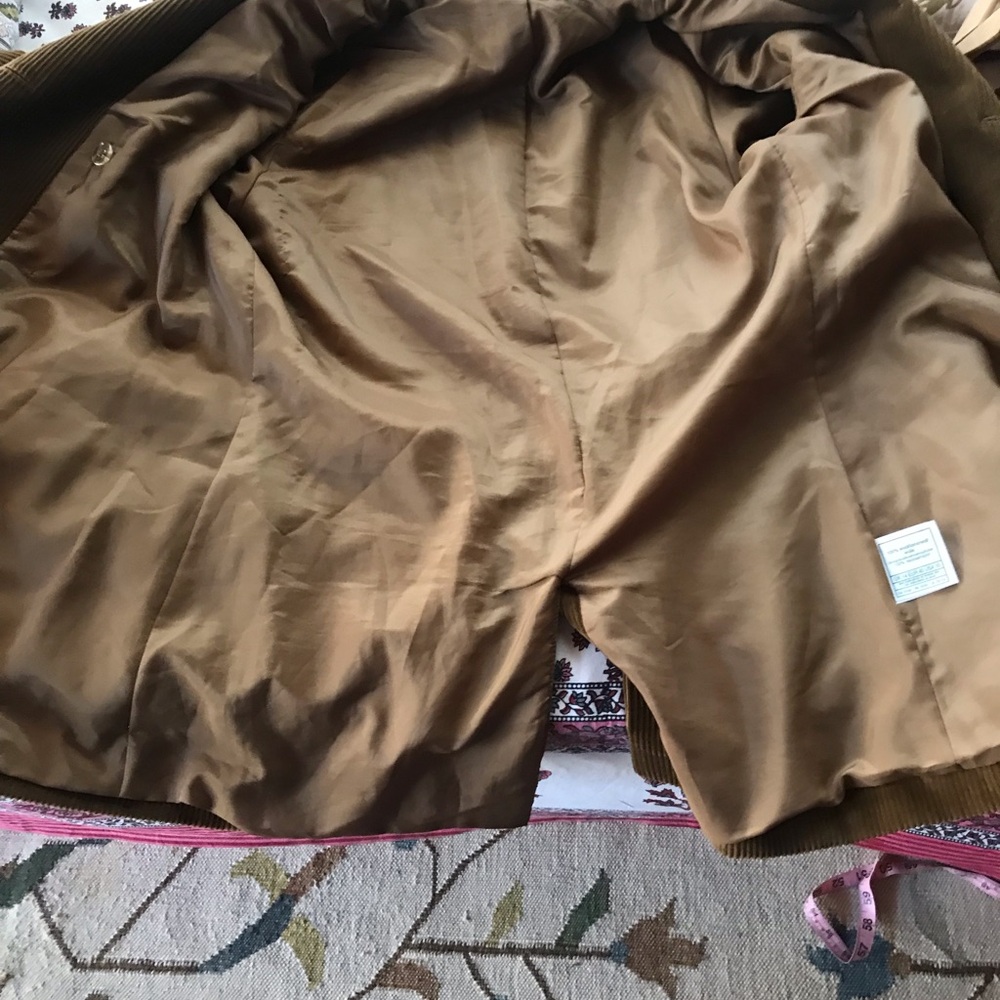 Laura Ashley Brown Corduroy Double-Breasted Women's Jacket - Picture 5 of 12